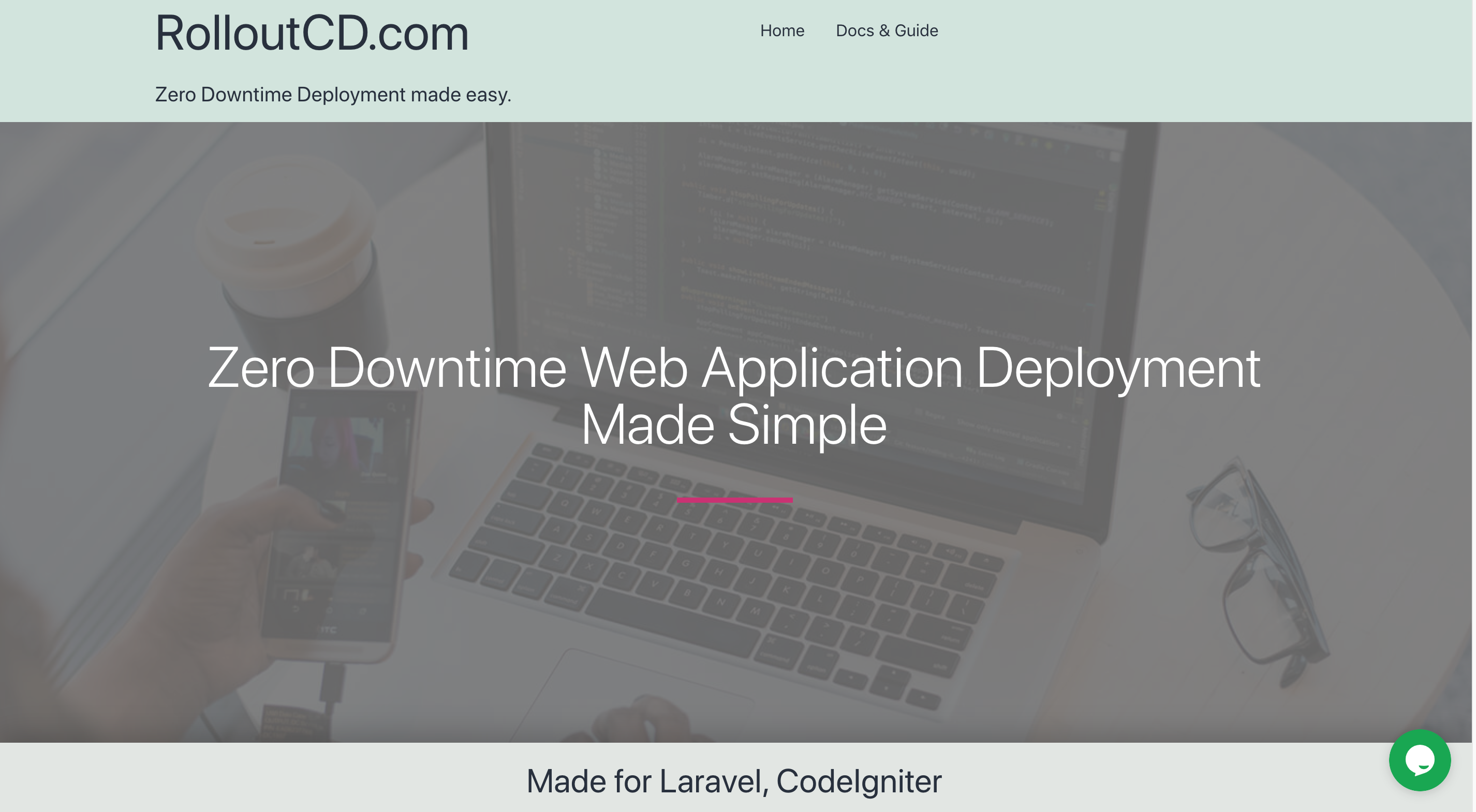 RolloutCD.com - Deploy your PHP Webapps on the cloud with No Downtime, No Scripting and No YAML too.