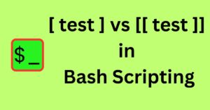 [ test ] vs [[ test ]] in bash